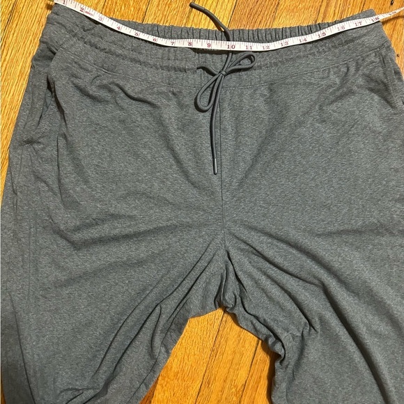 J. Jill Fit SZ L  Black Grey Drawstring Waist Lounge Pants Cropped Lightweight - Picture 5 of 9